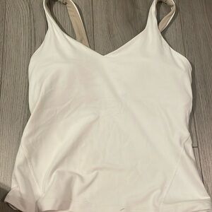 Lululemon white bra tank top